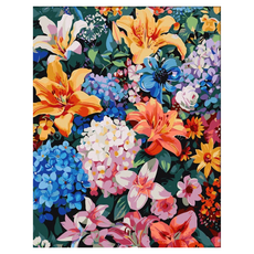 莫諾真特 DIY 繪畫 數字油畫 名畫 花卉繪圖, 1套, Type C