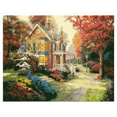 Monogent DIY名畫歐洲景點風景畫油畫套組, 1套, Type M