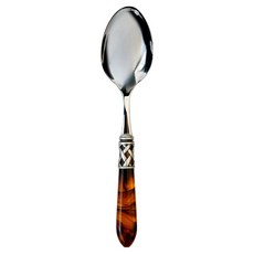 BUGATTI 阿拉丁裝飾環霧面服務匙 24 x 4.5 cm, 1個, 玳瑁色