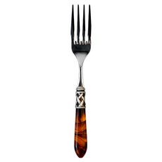 BUGATTI Aladdin 霧面裝飾環服務叉 24 x 4 cm, 1個, 玳瑁色