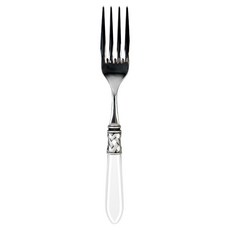 BUGATTI Aladdin 霧面裝飾環服務叉 24 x 4 cm, 1個, 白色