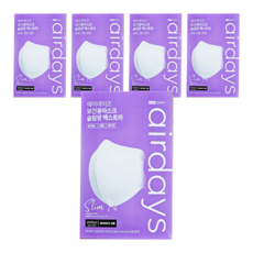 airdays Slim Fit 鳥嘴型口罩 XL KF94,5盒,10片,白色