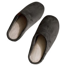 BOWELL 男款 柔軟刷毛超細纖維室內拖, 300mm 深灰色 男士居家舒適首選, 1雙