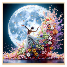 BM Design 珍貴寶石十字繡 30 x 30 cm, 月光芭蕾舞伶, 1個