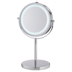 kela Tio雙面環燈放大桌鏡 10.5cm, 亮銀色
