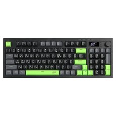 지클릭커 오피스프로 사일런스 M RGB 풀윤활 무소음 94키 LCD 블루투스 유무선 키보드, Poker Green RC2, WK50, 제조사축