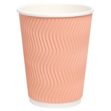 三信商社 Happy Pack Hangyeol 波浪冰飲外帶紙杯 360ml 粉紅色, 1個, 100入
