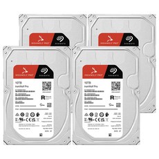 씨게이트 IronWolf PRO NAS용 HDD 4p, ST10000NT001, 10TB