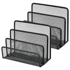 小麥購物 桌面信封置物架 Y700 200g, 黑色, 3層