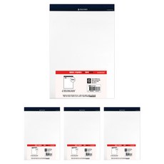 OXFORD 空白筆記本 A4, 白色, 60張, 4個