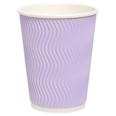 해피팩 한결 웨이브 아이스 테이크아웃 종이컵 360ml 퍼플, 1개, 100개입