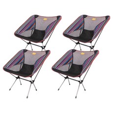 BUCK703 超輕量露營椅, 費爾島圖案, 4個