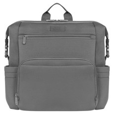 lionelo 多功能大容量時尚托特經典媽媽包 CUBE, 岩灰色