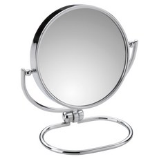 kela 小型雙面立鏡 7.5cm, 銀色