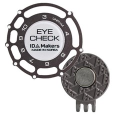 IdMakers iCheck 高爾夫球標 路線測量 推桿距離測量 禮品組, 1套, 鈦色