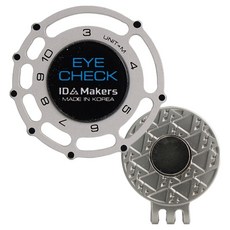 IdMakers 高爾夫球標 + 測距器組, 1組, 銀藍色
