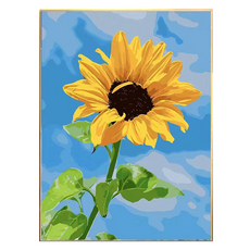 BMD設計花朵珍貴寶石十字繡 40*50cm, 1個, 向日葵