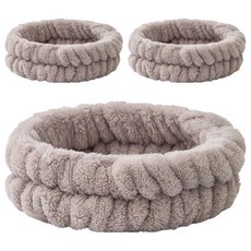 난리시스터즈 심플 세안밴드, 3개, 23 다크브라운 세줄밴딩