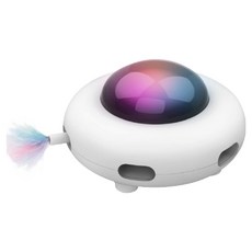 寵物電動猫玩具 羽毛逗貓UFO造, 單一顏色, 1個