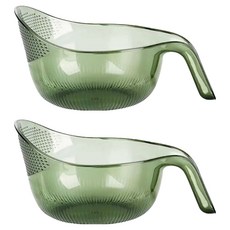 Market Fio 透明手柄瀝水清洗盆, 2個, 類型2