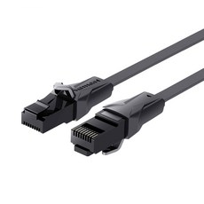 VEnTIOn 威迅 Cat.6 Giga網路線 扁線, 黑色, 2m, 1條