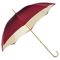 PASOTTI 女士奢華施華洛世奇雙層布料鑲鑽黃銅手動傘 WX5S7U2