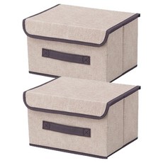 Pala Living折疊式蓋型收納箱, 2個, 淺褐色