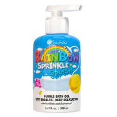 Saboo 護膚泡泡露 彩虹瀑布 500ml 寶寶沐浴露 溫和不刺激, 1瓶