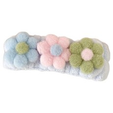 Nalli Sisters 花朵造型洗臉髮帶, 1個, 藍色