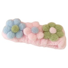 난리시스터즈 꽃모양 세안밴드, 1개, 핑크색