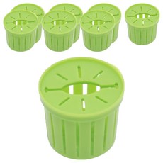 MIMINEAQUA 附蓋水草圓筒籃 綠色 4入, 2個