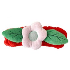 난리시스터즈 귀여운 꽃모양 세안밴드, 1개, 붉은색