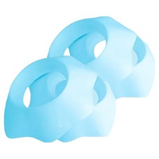 MF商店 防濕矽膠防水防潑濺洗臉護腕 M, 4個, 天空藍