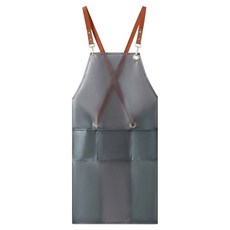巧婦防水防油綁帶圍裙, 黑色