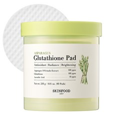 SKINFOOD 蘆筍穀胱甘肽棉片 250g, 1個, 60枚入