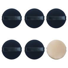 Darkness Dark Eye 錢包型水潤服貼氣墊粉撲 6入 + 拉鍊袋組合, 1套, 混合色