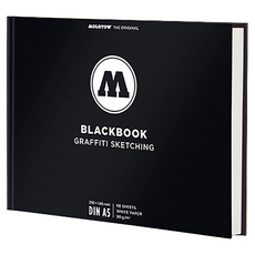 MOLOTOW Blackbook Graffiti Sketching 黑本 橫 DIN landscape, A5, 68張, 1本