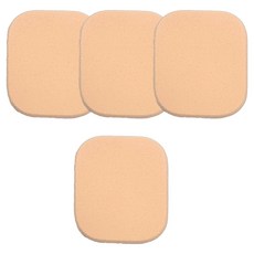 다크아이 고급 NBR 사각 퍼프 4p + 지퍼백 세트, 1세트, 단일색상(퍼프), 혼합색상(지퍼백)