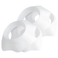 MF商店 防濕矽膠防水防潑濺洗臉護腕 M, 4個, 白色