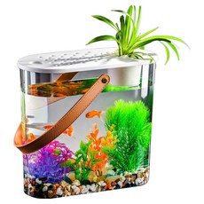 Mimineaqua 水耕兩用魚缸 含掛繩, 1個, 透明