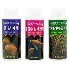 샘아쿠아 터치 물갈이제 250ml + 종합수질개선제 250ml + 박테리아활성제 250ml 세트, 1세트