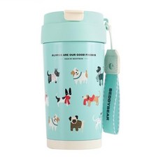 BEDDYBEAR 杯具熊 輕心咖啡杯 316不銹鋼 狗狗莊園, 500ml, 1個, 淺藍色