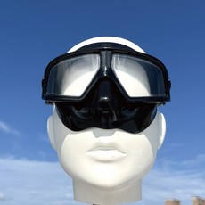 ButterFly Fish 蝴蝶魚 輕無感防霧潛水面鏡 輕量舒適 高清 附收納盒, 黑色, 均碼