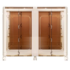 HOUDER 可視掀蓋玩具櫃 2層, 米白色, 1個