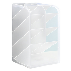 글로어스 수납 펜꽂이 9칸, 투명, 1개