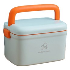 雙層醫藥急救保健收納箱 大款 藍色/橙色 空間分類存放 居家外出必備, 1個