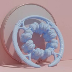 MICHAEL FITNESS 麥克健身 32輪全包覆 小腿按摩器, 腿部按摩神器，舒緩肌肉疲勞，居家按摩首選, 1個, 布魯藍