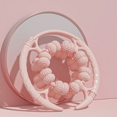 MICHAEL FITNESS 麥克健身 32輪全包覆 小腿按摩器 腿部按摩神器, 1個, 莫奈粉