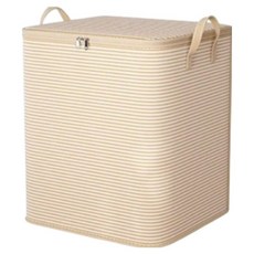 Wishit 大容量棉被衣櫃布料收納整理箱 50 x 50 x 70 cm, 黃色條紋, 1個