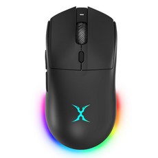 FOXXRAY 狐鐳 夜刃三模無線電競滑鼠 充電式, FXR-HMW-90, 黑色